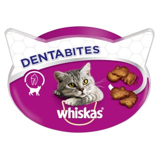 Whiskas Katzensnacks Katzenleckerli Dentabites Zahnpflege mit Huhn (40g)