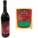 Pflaumenwein - original aus China 10,5% Vol 6er Pack (6x0,75l Flasche) plus usy Block