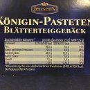 Jensens Königin-Pasteten 4 Stck (100g Packung) + usy Block