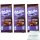 Milka Schokolade Patamilka 3er Pack (3x100g Tafel) + usy Block