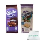 Milka Schokolade French Pack (je eine Tafel Patamilka (100g) & Copaya (90g) + usy Block