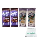 Milka Schokolade French Maxi (je 2 Tafeln Patamilka (100g) & Copaya (90g) + usy Block