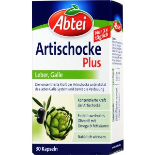 Abtei Artischocke Plus Kapseln 30 er