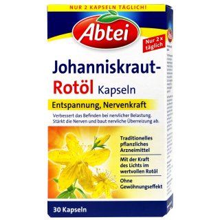 Abtei Johanniskraut Rotöl (30 Kapseln)