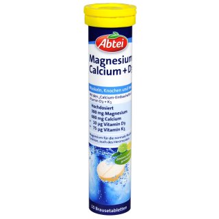 Abtei Magnesium Calcium + D3 Brause 15 er