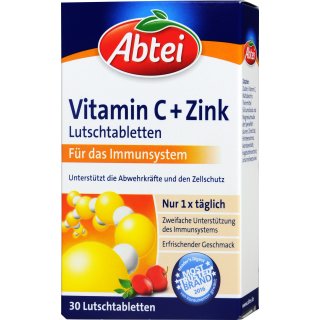 Abtei Vitamin C + Zink Lutschtabletten 30 er