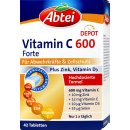 Abtei Vitamin C 600 Forte Plus Zink, Vitamin D3 Tabletten...