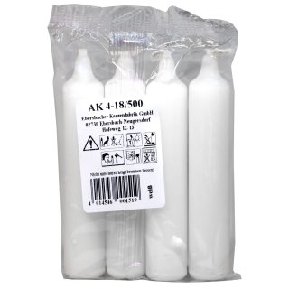 Ebersbacher Adventskerzen Weiß 18/500 (4 Stück)