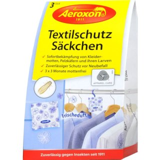 Aeroxon Textilschutz-Säckchen Frischeduft 3 er
