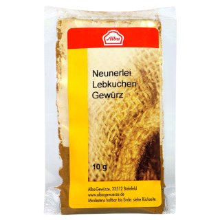 Alba Neunerlei Lebkuchen Gewürz 10g