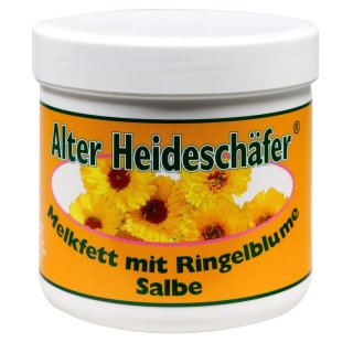 Alter Heideschäfer Melkfettsalbe mit Ringelblume  250ml