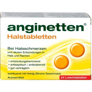 Anginetten Honig-Zitrone Lutschtabletten 24 er