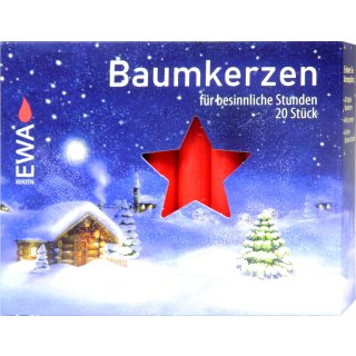 EWA Baumkerzen Rot (20 St)