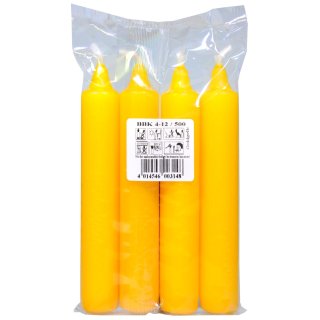 BaumKerzen Berliner Gelb 4 er
