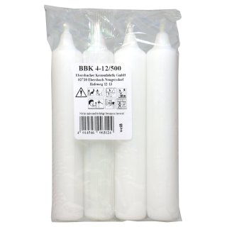 BaumKerzen Berliner Weiß 4 er