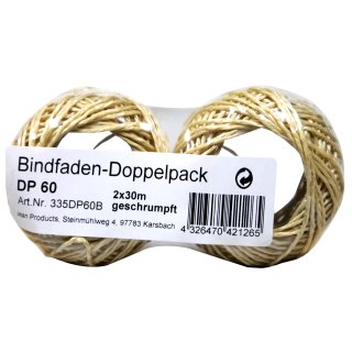Bindfaden 1 mm Dick 2 x 30 m