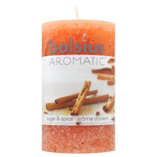 Bolsius Duft-Stumpen Kerze Zimt & Zucker (Maße: 10x5,8 cm)