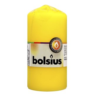 Bolsius Stumpenkerze gelb 120 x 58 mm