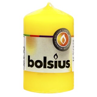 Bolsius Stumpenkerze gelb 80 x 48 mm