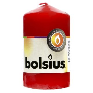 Bolsius Stumpenkerze rot 80 x 48 mm