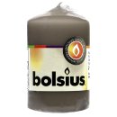 Bolsius Stumpenkerze warmes grau 80 x 48 mm