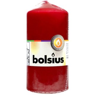 Bolsius Stumpenkerze Bordeaux 120 x 58 mm