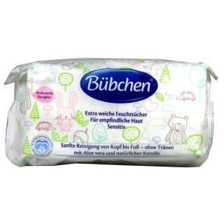 Bübchen Sensitiv Tücher 4 x 52 er