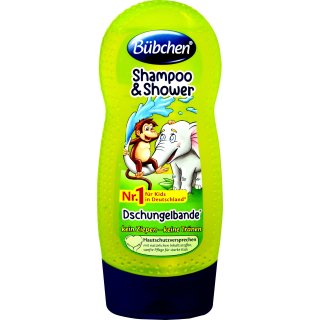 Bübchen Shampoo + Shower Dschungelbande (230ml Flasche)