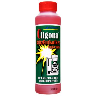 Cilgona Blitz Entkalker extra stark für Kaffeemaschinen und Küchengeräte (250ml Flasche)