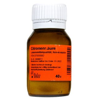 Citronensäure Anhydrat Fischar  40g