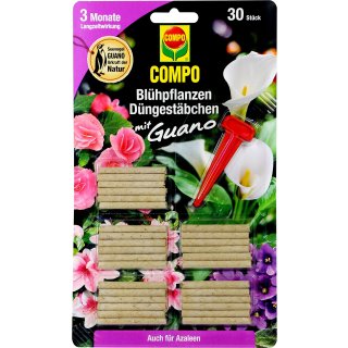 Compo Düngestäbchen Guano Blühpflanzen 30 er