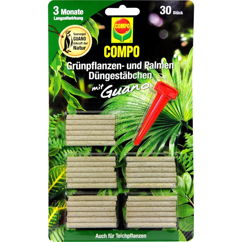 Compo Dngestbchen Guano Grnpflanzen (30 Stbchen)