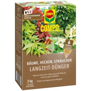 Compo Langzeit-Dünger für Bäume Hecken Sträucher (2kg Packung)