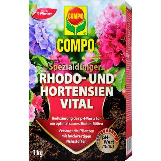 Compo Spezialdünger Rhodo- und Hortensien Vital (1kg Packung)