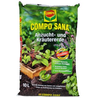 Compo Sana Anzucht- und Kräutererde (10l Sack)