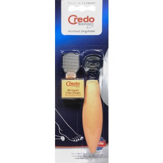 Credo Hornhaut Längshobel mit 10 Klingen