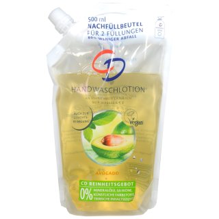 CD Waschlotion Avocado (500ml Nachfüllbeutel)
