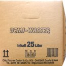 Demineralisiertes Wasser Cubitainer Fischar  25l