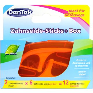 Dentek Zanhseide Stick + Box 2 x 6er