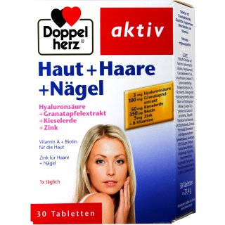 Doppelherz Haut + Haare + Nägel 30 er