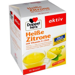Doppelherz Heiße Zitrone Vitamin C + Zink (10 Beutel)