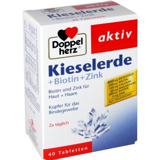 Doppelherz Kieselerde + Biotin + Zink 40 er