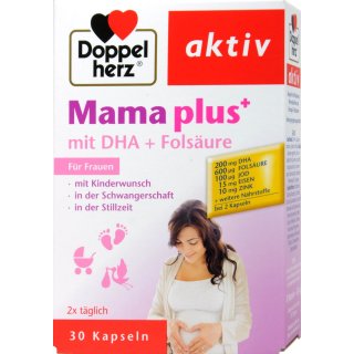 Doppelherz Mama plus mit DHA + Folsäure 30 er