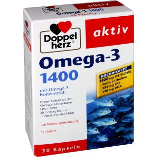 Doppelherz Omega-3 Seefischöl 1400 mg 30 er