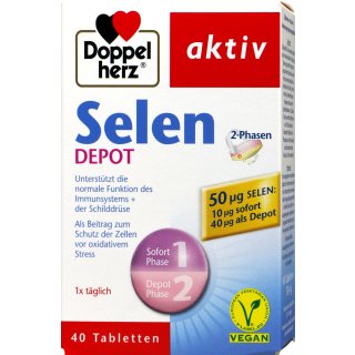 Doppelherz Selen 2 Phasen Depot 40 er