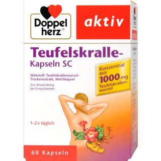 Doppelherz Teufelskralle 225mg (60 Kapseln)
