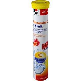 Doppelherz Vitamin C + Zink Brausetabletten 15 er