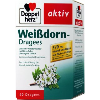 Doppelherz Weißdorn Dragees 90 er