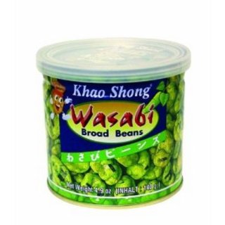 KHAO SHONG "Bohnen mit Wasabi scharf" (140g Dose)