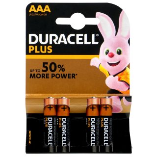 Duracell Plus Power AAA MICRO 4x1,5V
